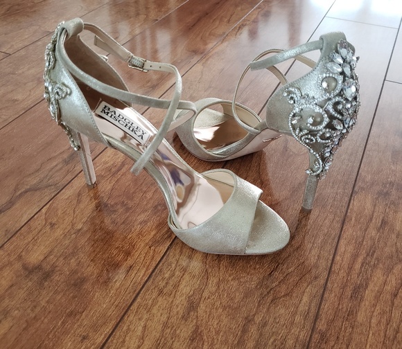 Badgley Mischka Shoes - Badgley Mischka Karmen Wedding Crystal Back Heel